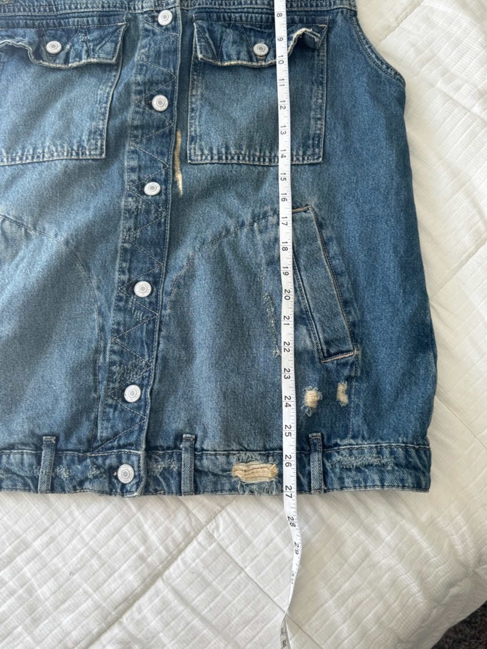 We The Free oversized denim vest, size M - Picture 5 of 7